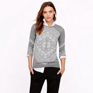 J. CREW FACTORY~Geometric Graphic Merino Sweater~S